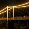 На підвісному мосту в Ужгороді зробили освітлення (Фотофакт)